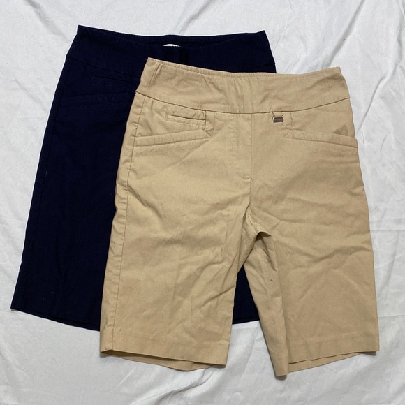 EP Pro Shorts Ep Pro New York Stretch Golf Shorts Navy And Khaki